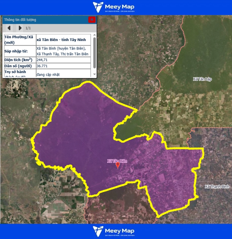 Bản đồ quy hoạch tỉnh Tây Ninh| Bản đồ Tây Ninh Sau Sáp Nhập 154 Bản đồ xã Tân Biên, Tỉnh Tây Ninh