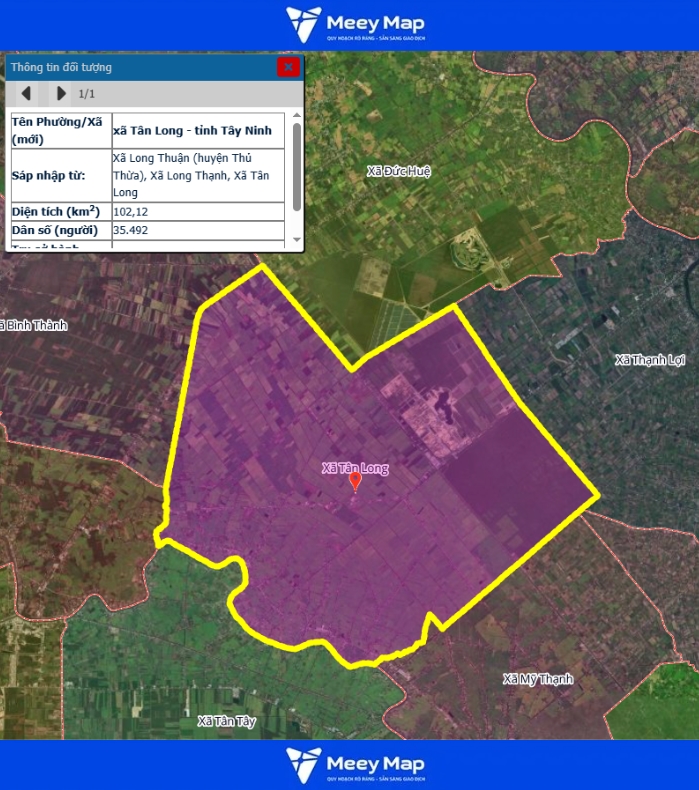 Bản đồ quy hoạch tỉnh Tây Ninh| Bản đồ Tây Ninh Sau Sáp Nhập 203 Bản đồ xã Tân Long, Tỉnh Tây Ninh