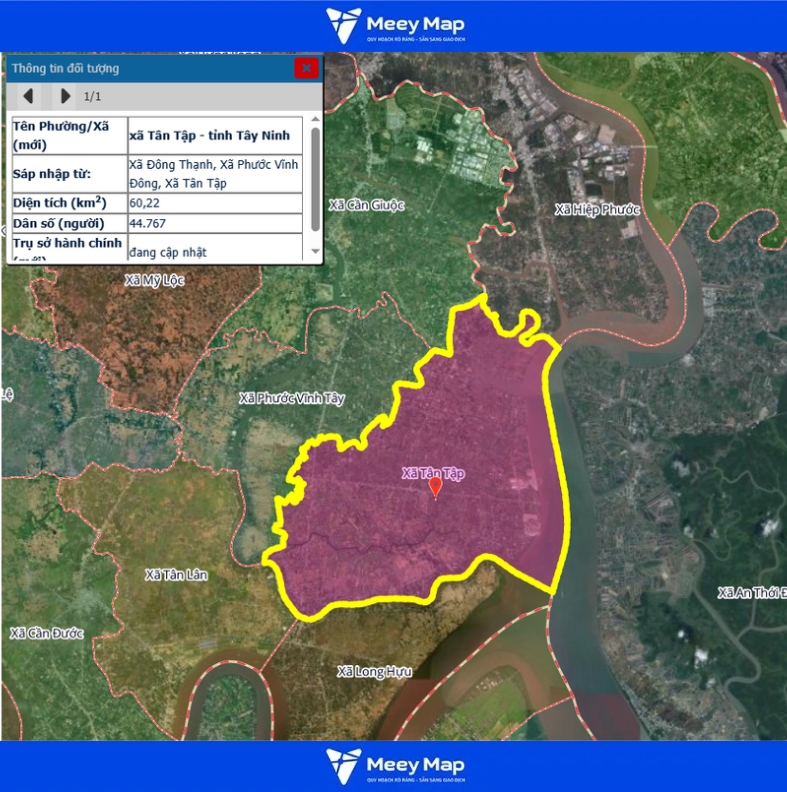 Bản đồ quy hoạch tỉnh Tây Ninh| Bản đồ Tây Ninh Sau Sáp Nhập 177 Bản đồ xã Tân Tập, Tỉnh Tây Ninh