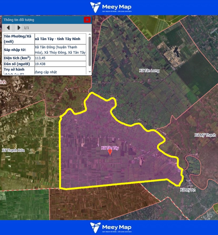 Bản đồ quy hoạch tỉnh Tây Ninh| Bản đồ Tây Ninh Sau Sáp Nhập 207 Bản đồ xã Tân Tây, Tỉnh Tây Ninh