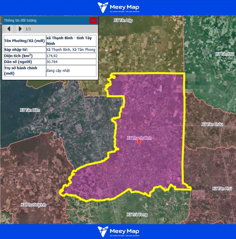 Bản đồ quy hoạch tỉnh Tây Ninh| Bản đồ Tây Ninh Sau Sáp Nhập 153 Bản đồ xã Thạnh Bình, Tỉnh Tây Ninh