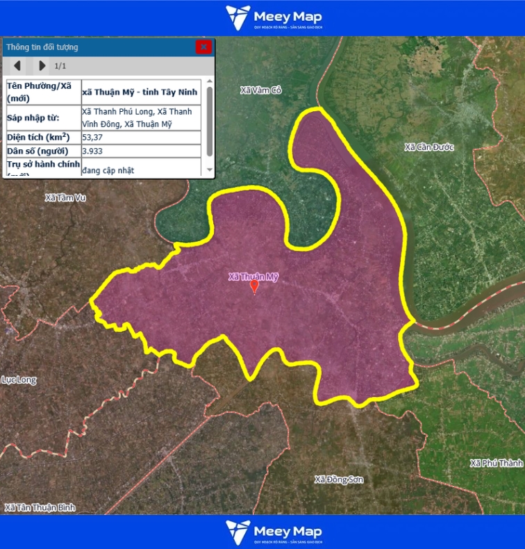 Bản đồ quy hoạch tỉnh Tây Ninh| Bản đồ Tây Ninh Sau Sáp Nhập 173 Bản đồ xã Thuận Mỹ, Tỉnh Tây Ninh