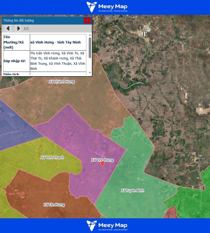 Bản đồ quy hoạch tỉnh Tây Ninh| Bản đồ Tây Ninh Sau Sáp Nhập 220 Bản đồ xã Vĩnh Hưng, Tỉnh Tây Ninh