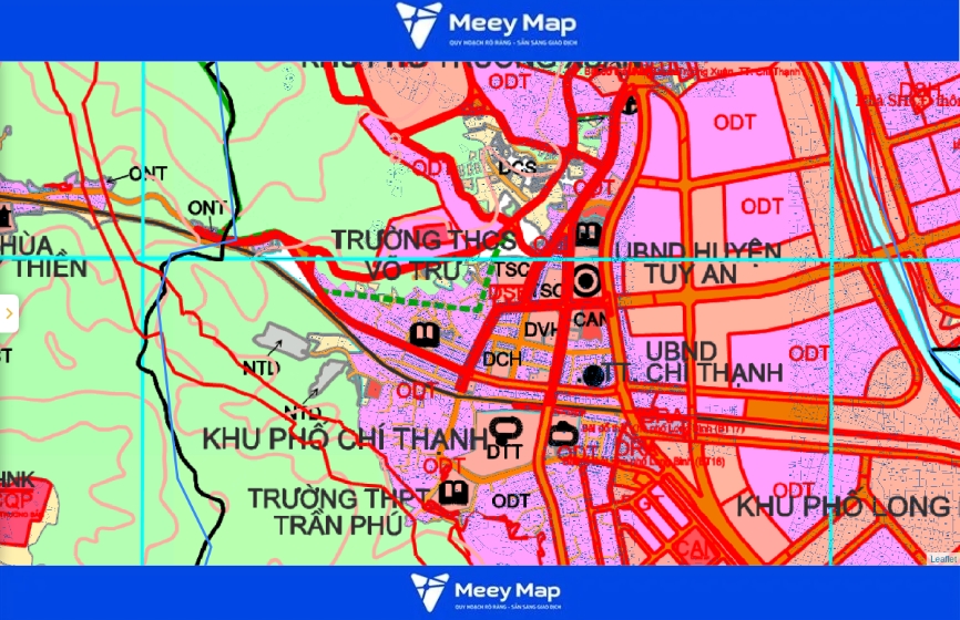 Bản đồ Huyện Tuy An, Phú Yên| Quy hoạch sử dụng đất 33 Quy hoạch thị trấn Chí Thạnh, huyện Tuy An