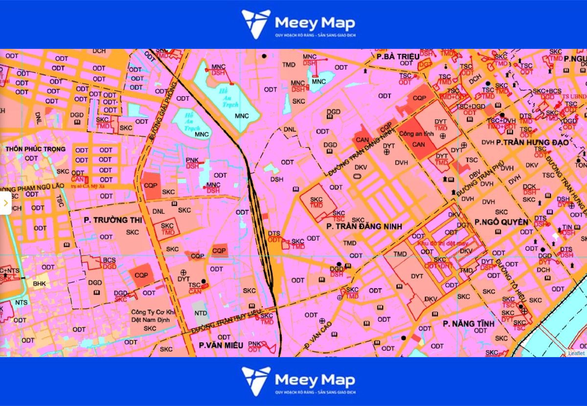 Bản đồ quy hoạch thành phố Nam Định| Kế hoạch sử dụng đất 145 Bản đồ quy hoạch phường Trần Hưng Đạo, thành phố Nam Định đến năm 2030