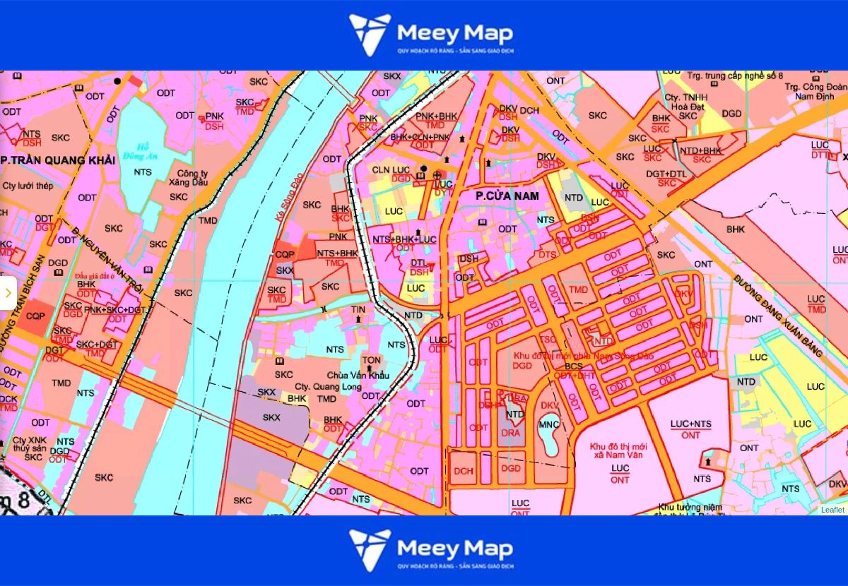 Bản đồ quy hoạch thành phố Nam Định| Kế hoạch sử dụng đất 119 Bản đồ quy hoạch phường Cửa Nam, thành phố Nam Định đến năm 2030