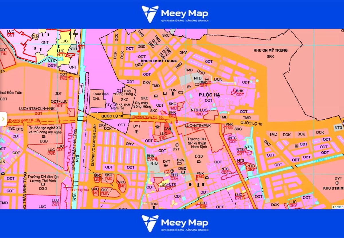 Bản đồ quy hoạch thành phố Nam Định| Kế hoạch sử dụng đất 123 Bản đồ quy hoạch phường Lộc Hạ, thành phố Nam Định đến năm 2030