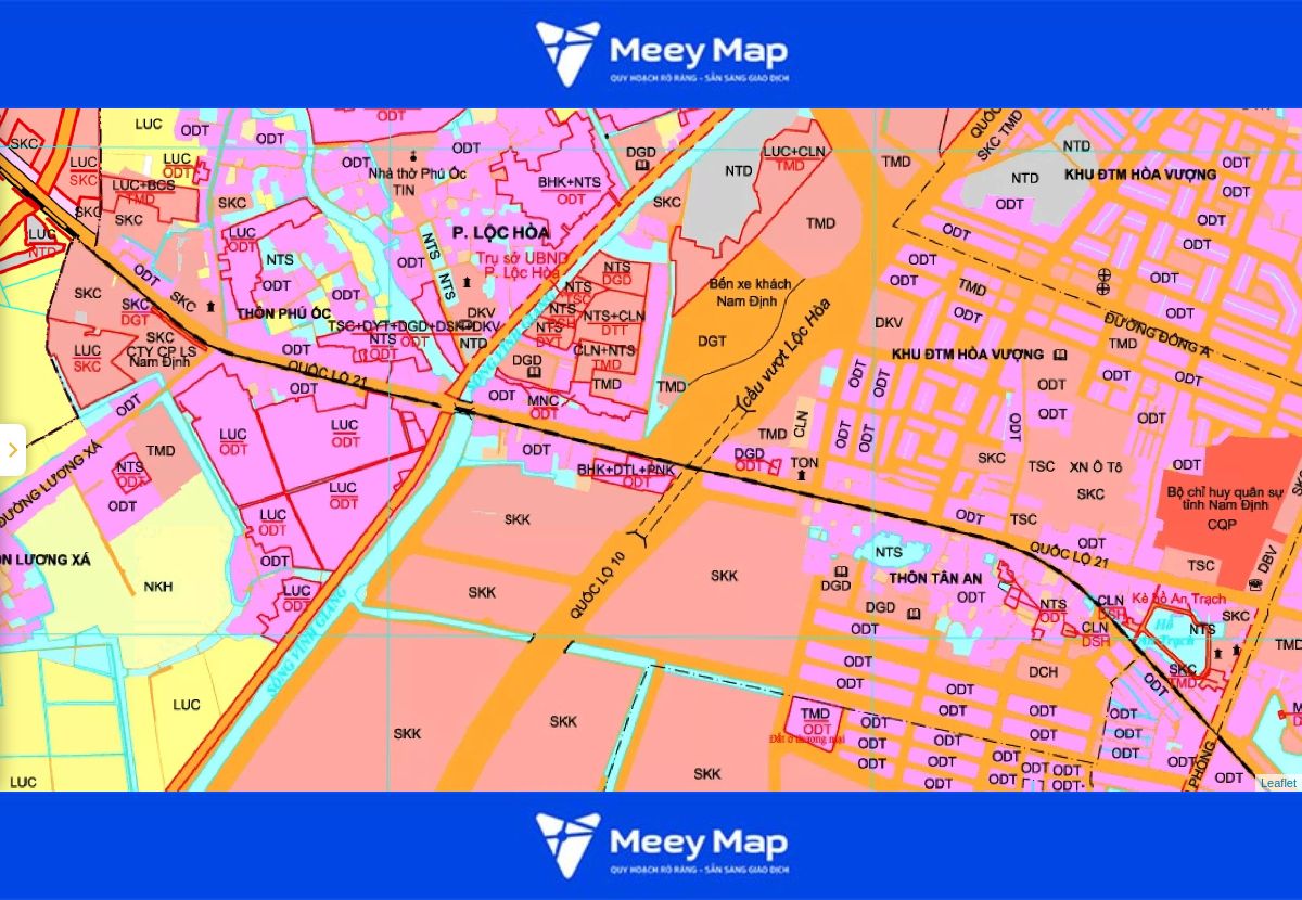 Bản đồ quy hoạch thành phố Nam Định| Kế hoạch sử dụng đất 125 Bản đồ quy hoạch phường Lộc Hòa, thành phố Nam Định đến năm 2030