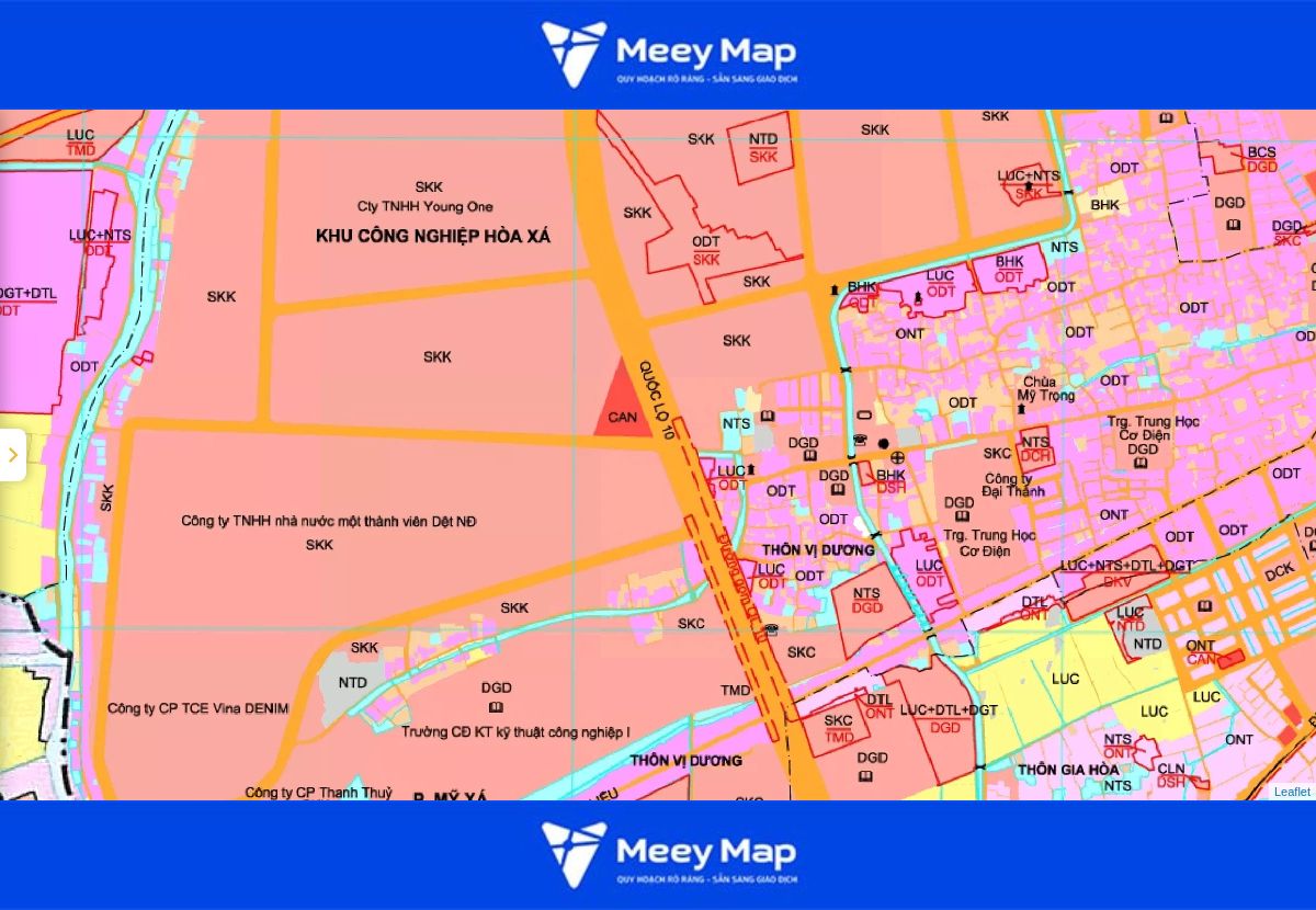 Bản đồ quy hoạch thành phố Nam Định| Kế hoạch sử dụng đất 129 Bản đồ quy hoạch phường Mỹ Xá, thành phố Nam Định đến năm 2030