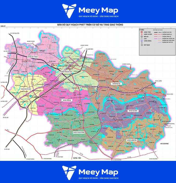 Bản đồ quy hoạch Bắc Ninh 2050