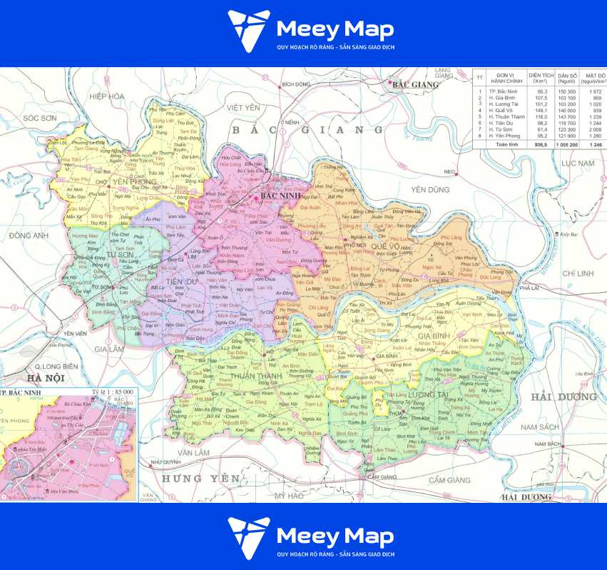 Xem bản đồ quy hoạch Bắc Ninh online