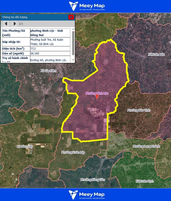 Bản đồ quy hoạch Tỉnh Đồng Nai| Bản đồ Đồng Nai Sau Sáp Nhập 151 Bản đồ Phường Bình Lộc, Đồng Nai