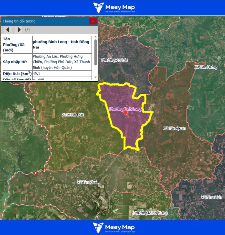Bản đồ quy hoạch Tỉnh Đồng Nai| Bản đồ Đồng Nai Sau Sáp Nhập 161 Bản đồ Phường Bình Long, Đồng Nai
