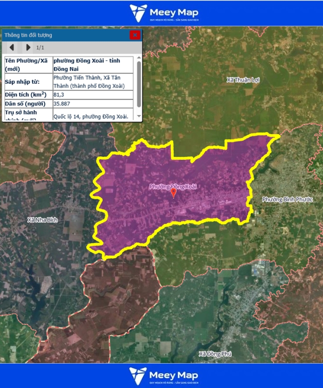 Bản đồ quy hoạch Tỉnh Đồng Nai| Bản đồ Đồng Nai Sau Sáp Nhập 157 Bản đồ Phường Đồng Xoài, Đồng Nai