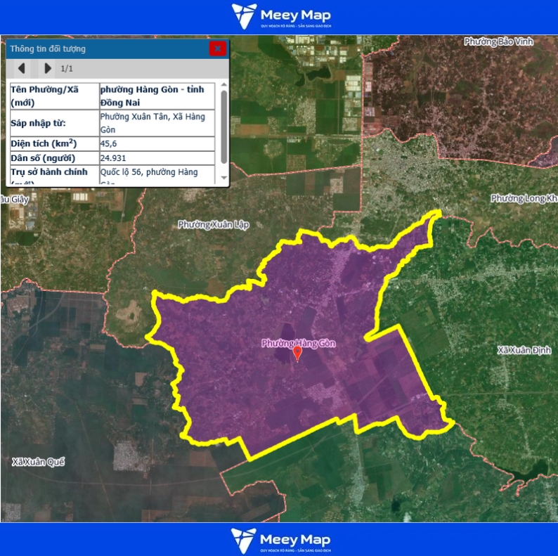 Bản đồ quy hoạch Tỉnh Đồng Nai| Bản đồ Đồng Nai Sau Sáp Nhập 154 Bản đồ Phường Hàng Gòn, Đồng Nai