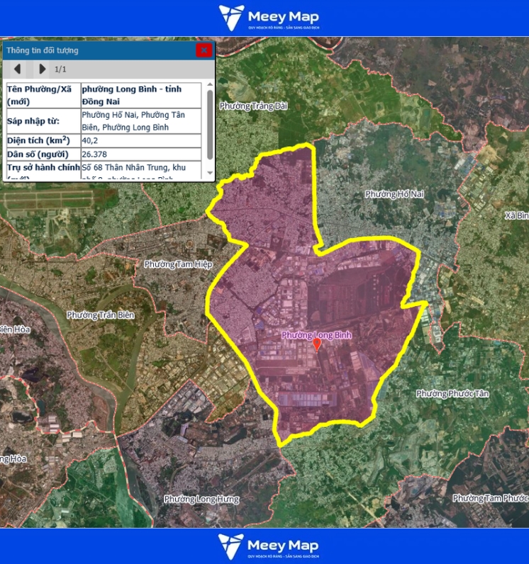 Bản đồ quy hoạch Tỉnh Đồng Nai| Bản đồ Đồng Nai Sau Sáp Nhập 146 Bản đồ Phường Long Bình, Đồng Nai