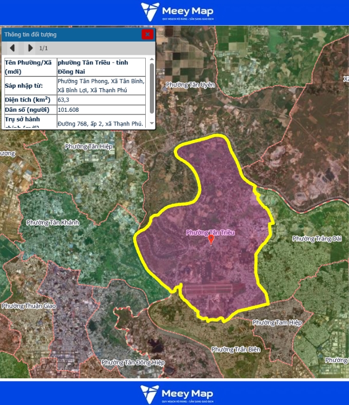 Bản đồ quy hoạch Tỉnh Đồng Nai| Bản đồ Đồng Nai Sau Sáp Nhập 155 Bản đồ Phường Tân Triều, Đồng Nai
