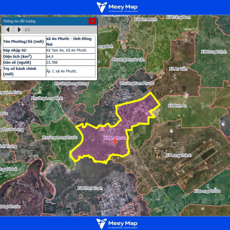 Bản đồ quy hoạch Tỉnh Đồng Nai| Bản đồ Đồng Nai Sau Sáp Nhập 164 Bản đồ Xã An Phước, Đồng Nai