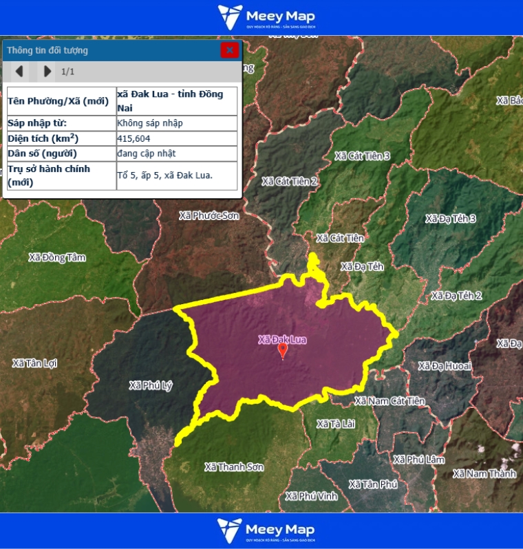 Bản đồ quy hoạch Tỉnh Đồng Nai| Bản đồ Đồng Nai Sau Sáp Nhập 200 Bản đồ Xã Đak Lua, Đồng Nai