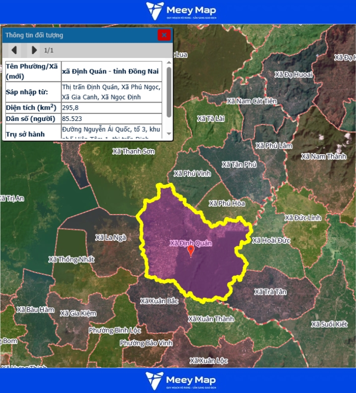 Bản đồ quy hoạch Tỉnh Đồng Nai| Bản đồ Đồng Nai Sau Sáp Nhập 192 Bản đồ Xã Định Quán, Đồng Nai