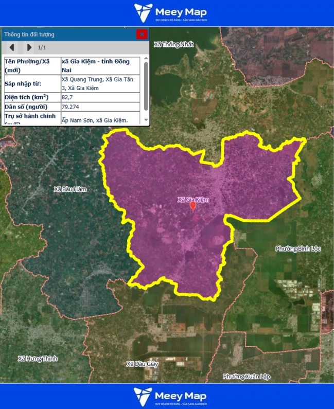 Bản đồ quy hoạch Tỉnh Đồng Nai| Bản đồ Đồng Nai Sau Sáp Nhập 178 Bản đồ Xã Gia Kiệm, Đồng Nai