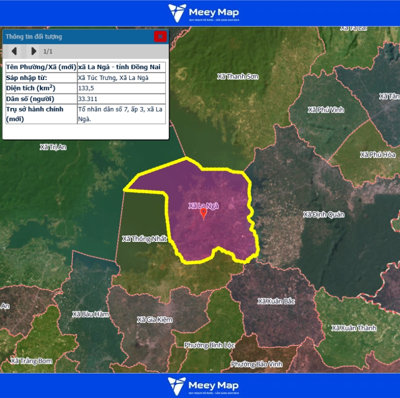 Bản đồ quy hoạch Tỉnh Đồng Nai| Bản đồ Đồng Nai Sau Sáp Nhập 191 Bản đồ Xã La Ngà, Đồng Nai