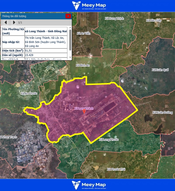 Bản đồ quy hoạch Tỉnh Đồng Nai| Bản đồ Đồng Nai Sau Sáp Nhập 166 Bản đồ Xã Long Thành, Đồng Nai