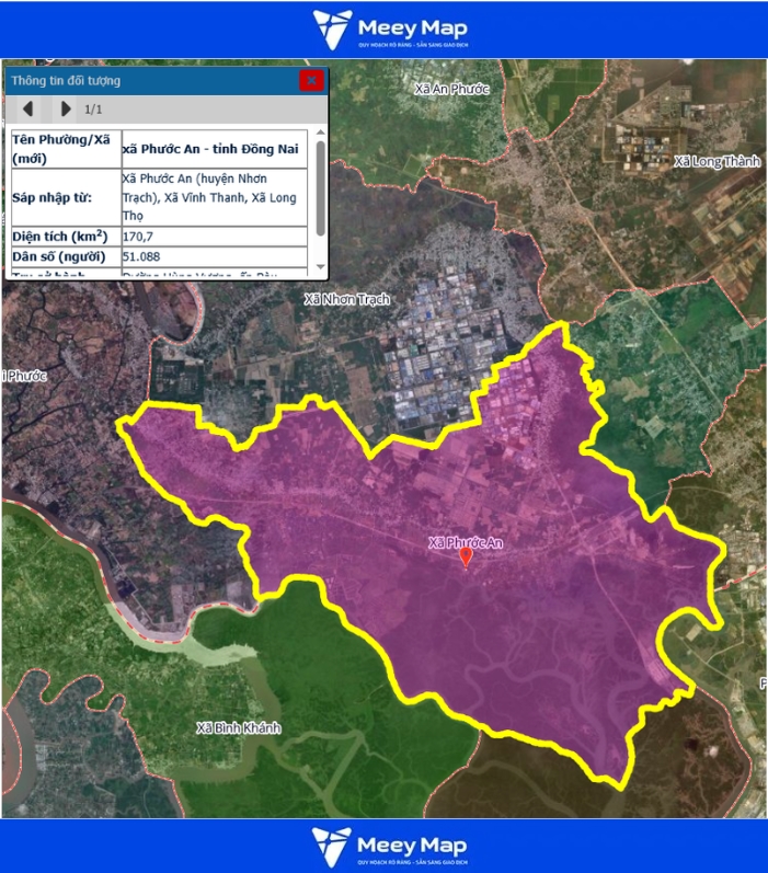 Bản đồ quy hoạch Tỉnh Đồng Nai| Bản đồ Đồng Nai Sau Sáp Nhập 171 Bản đồ Xã Phước An, Đồng Nai