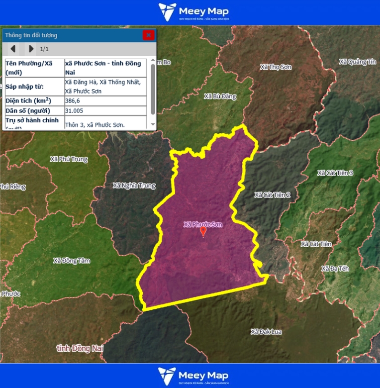 Bản đồ quy hoạch Tỉnh Đồng Nai| Bản đồ Đồng Nai Sau Sáp Nhập 230 Bản đồ Xã Phước Sơn, Đồng Nai