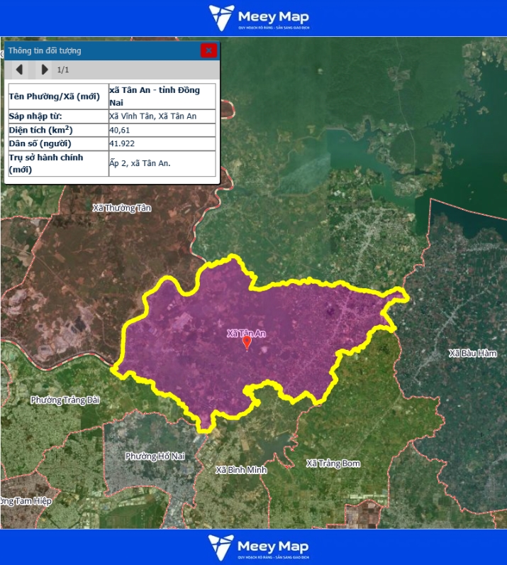Bản đồ quy hoạch Tỉnh Đồng Nai| Bản đồ Đồng Nai Sau Sáp Nhập 203 Bản đồ Xã Tân An, Đồng Nai