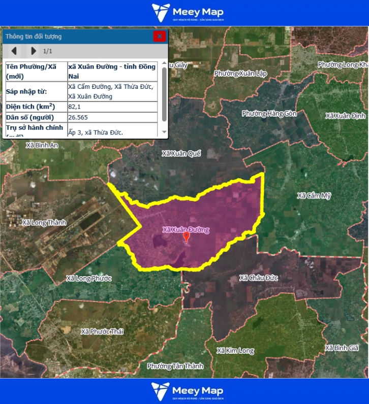 Bản đồ quy hoạch Tỉnh Đồng Nai| Bản đồ Đồng Nai Sau Sáp Nhập 187 Bản đồ Xã Xuân Đường, Đồng Nai