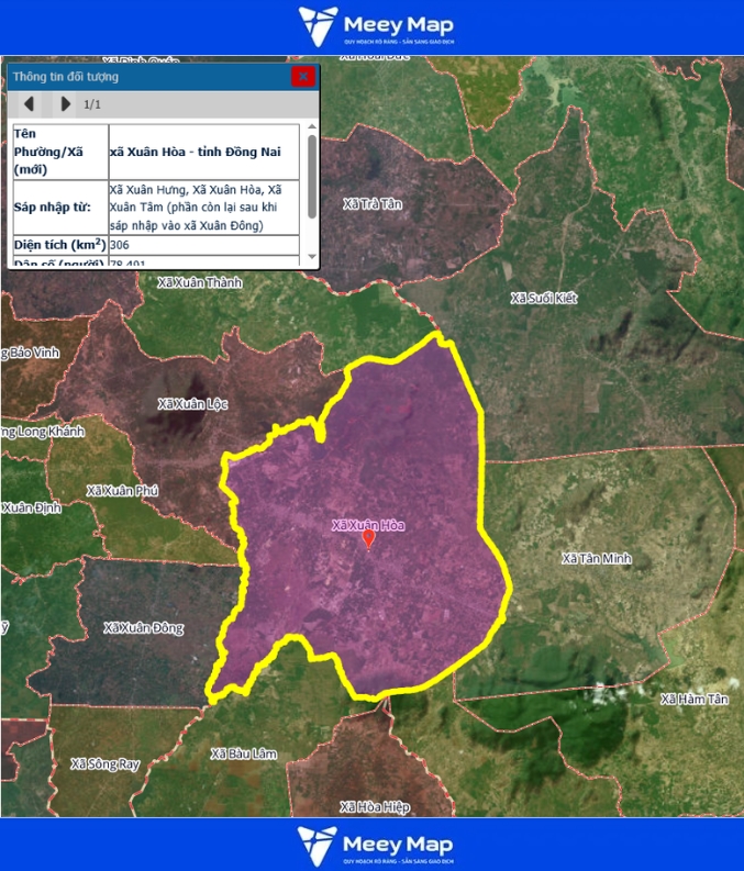 Bản đồ quy hoạch Tỉnh Đồng Nai| Bản đồ Đồng Nai Sau Sáp Nhập 182 Bản đồ Xã Xuân Hòa, Đồng Nai