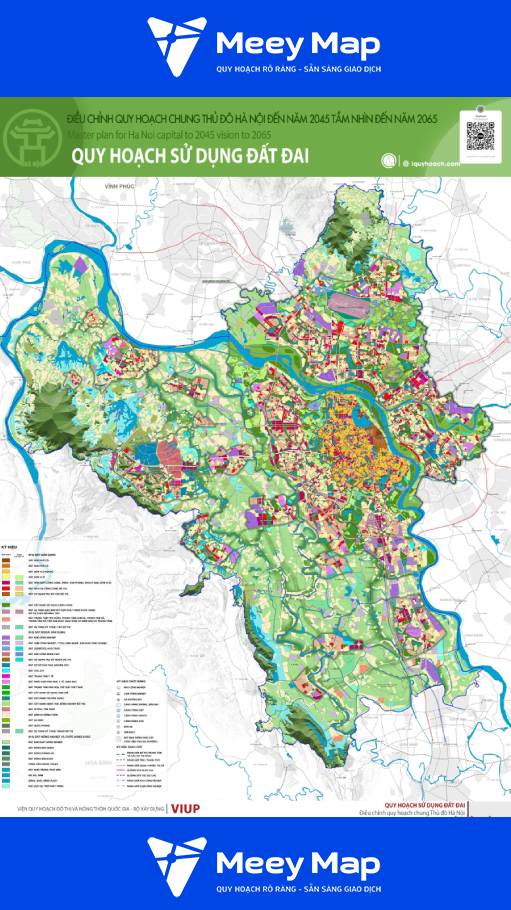 Bản đồ quy hoạch Hà Nội 2045: Tầm nhìn dài hạn cho Thủ đô 4 Ban do quy hoach Ha Noi 2045 tam nhin den 2065