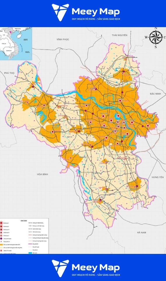 Ban do quy hoach Ha Noi moi nhat giai doan 2030 – 2050