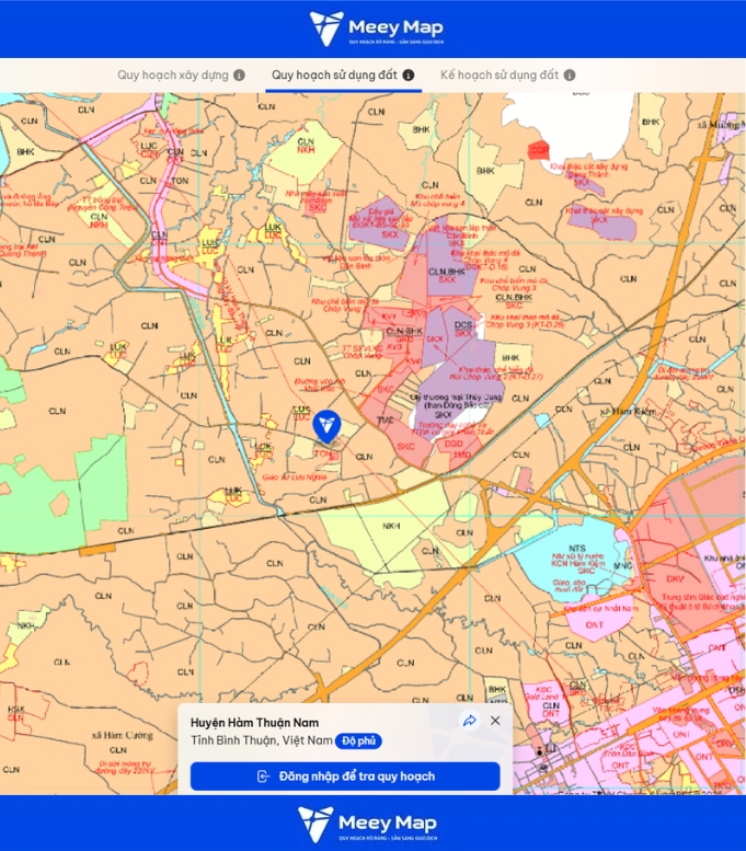 Bản đồ quy hoạch tỉnh Bình Thuận |Quy hoạch Sử dụng Đất 73 Bản đồ quy hoạch huyện Hàm Thuận Nam, tỉnh Bình Thuận