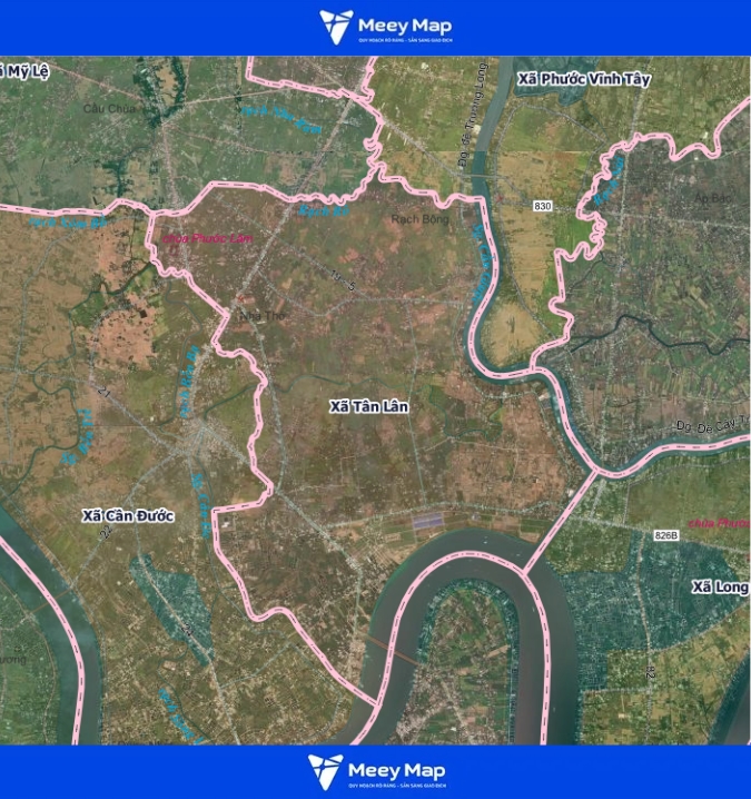 Bản đồ tỉnh Tây Ninh Sau Sáp Nhập 2026 167 Bản đồ xã Tân Lân, Tây Ninh