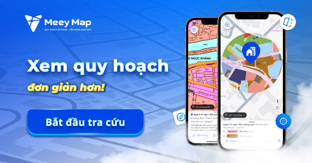 Meey Map Ung dung di dong ho tro check quy hoach