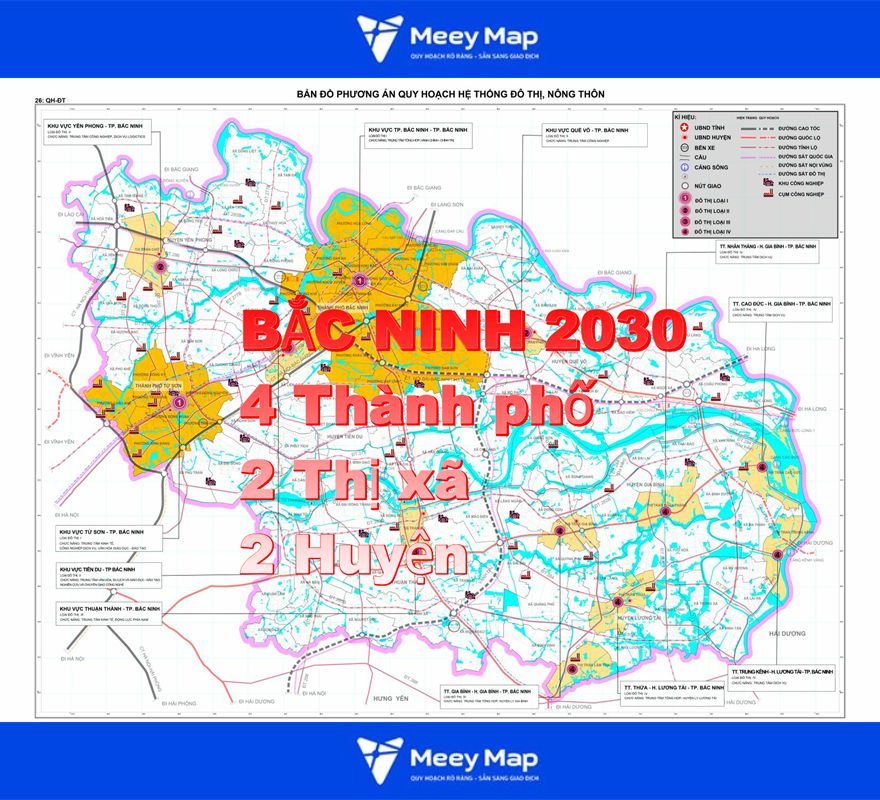 Bản đồ quy hoạch Bắc Ninh 2030
