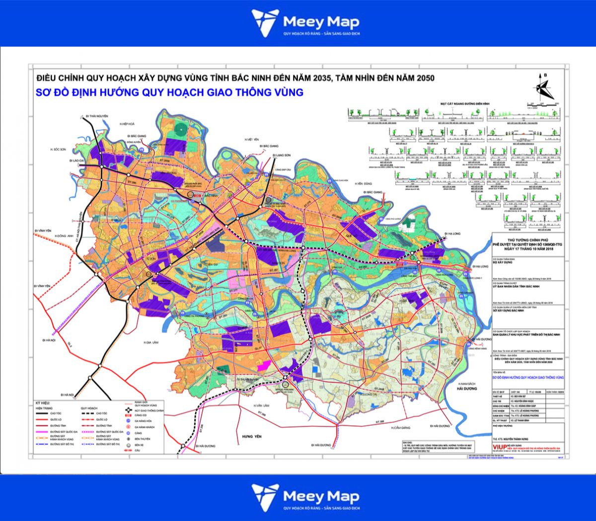 Bản đồ quy hoạch Bắc Ninh 2050