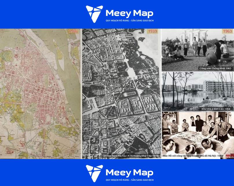 Quy hoạch Hà Nội qua các thời kỳ: Từ Pháp thuộc đến hiện đại 10 Ban do Ha Noi giai doan 1956 Anh Tap chi kien truc Viet Nam
