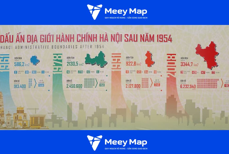 Quy hoạch Hà Nội qua các thời kỳ: Từ Pháp thuộc đến hiện đại 13 Ban do Ha Noi qua 4 lan thay doi dia gioi hanh chinh