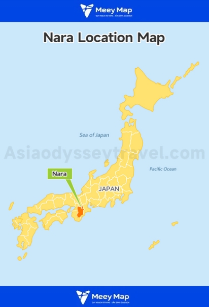 Bản đồ Nhật Bản - Japan khổ Lớn Phóng To Năm 2026 75 Bản đồ Nara