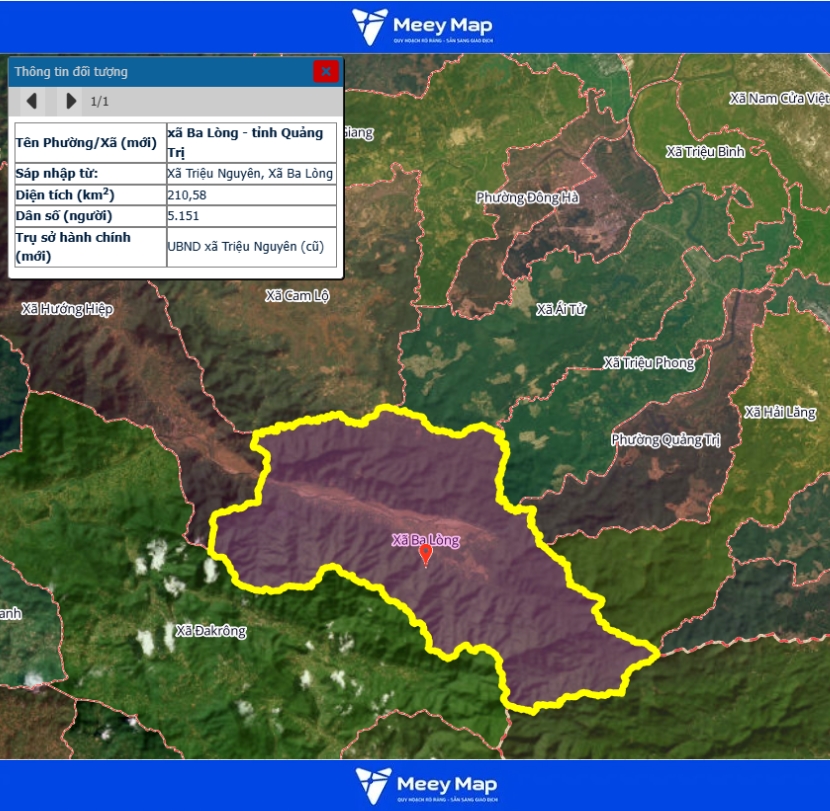 Bản Đồ Tỉnh Quảng Trị Sau Sáp Nhập | Quy hoạch Sử Dụng Đất 125 Bản đồ Xã Ba Lòng, Quảng Trị
