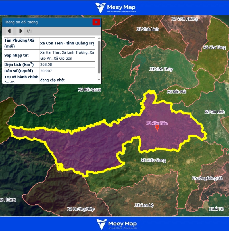 Bản Đồ Tỉnh Quảng Trị Sau Sáp Nhập | Quy hoạch Sử Dụng Đất 116 Bản đồ Xã Cồn Tiên, Quảng Trị