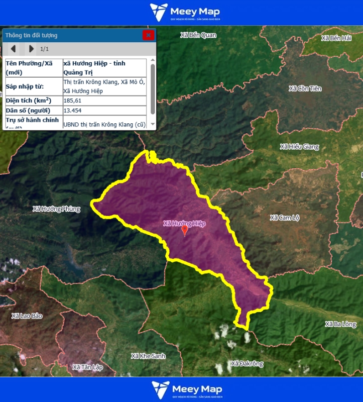 Bản Đồ Tỉnh Quảng Trị Sau Sáp Nhập | Quy hoạch Sử Dụng Đất 126 Bản đồ Xã Hướng Hiệp, Quảng Trị