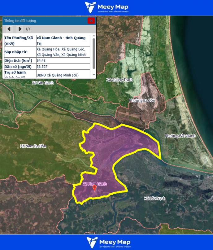 Bản Đồ Tỉnh Quảng Trị Sau Sáp Nhập | Quy hoạch Sử Dụng Đất 81 Bản đồ Xã Nam Gianh, Quảng Trị