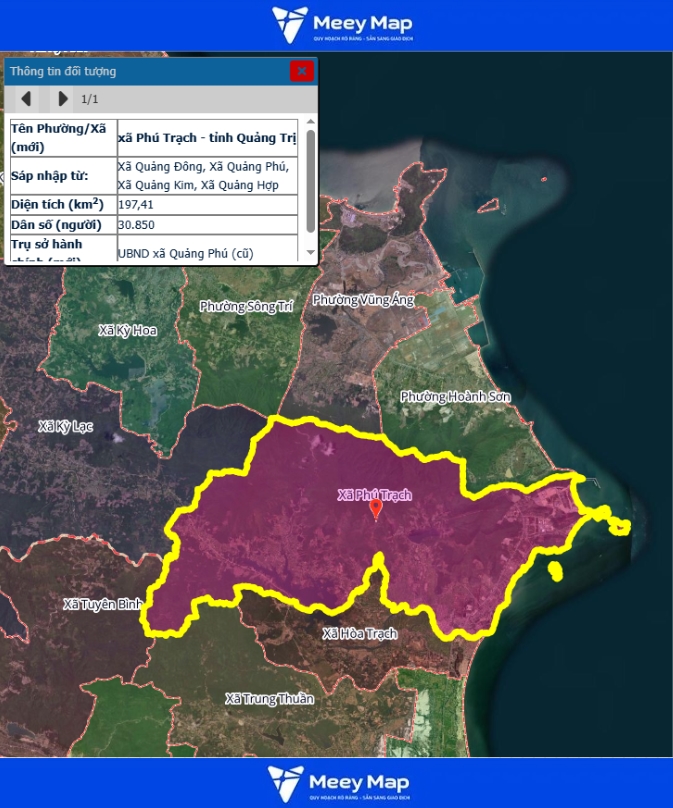 Bản Đồ Tỉnh Quảng Trị Sau Sáp Nhập | Quy hoạch Sử Dụng Đất 94 Bản đồ Xã Phú Trạch, Quảng Trị