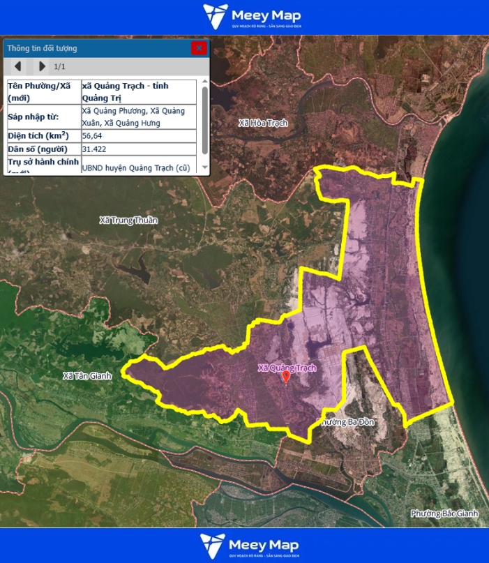 Bản Đồ Tỉnh Quảng Trị Sau Sáp Nhập | Quy hoạch Sử Dụng Đất 92 Bản đồ Xã Quảng Trạch, Quảng Trị