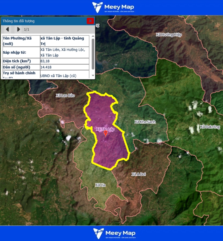 Bản Đồ Tỉnh Quảng Trị Sau Sáp Nhập | Quy hoạch Sử Dụng Đất 130 Bản đồ Xã Tân Lập, Quảng Trị