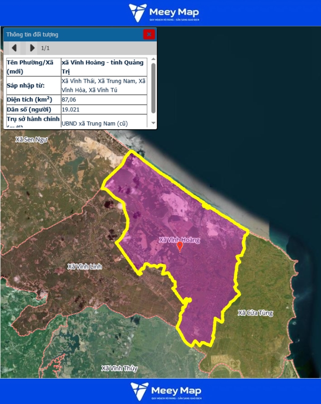 Bản Đồ Tỉnh Quảng Trị Sau Sáp Nhập | Quy hoạch Sử Dụng Đất 114 Bản đồ Xã Vĩnh Hoàng, Quảng Trị